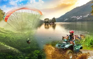 Things To Do in Bhimtal, boating, paragliding, aquarium island cafe